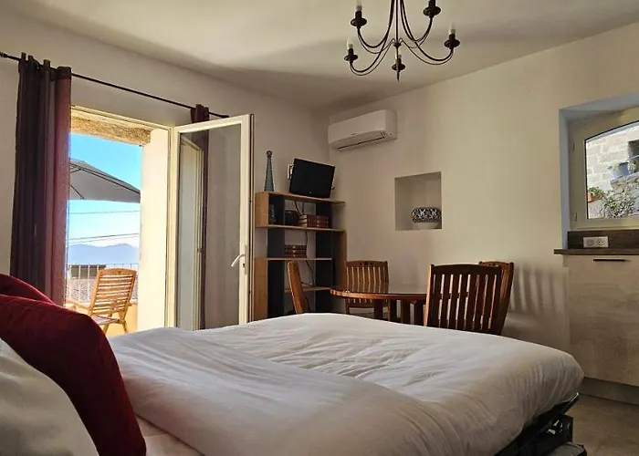 公寓 T2 Typique Au Coeur Du Village Et Vue Sur Le Golfe